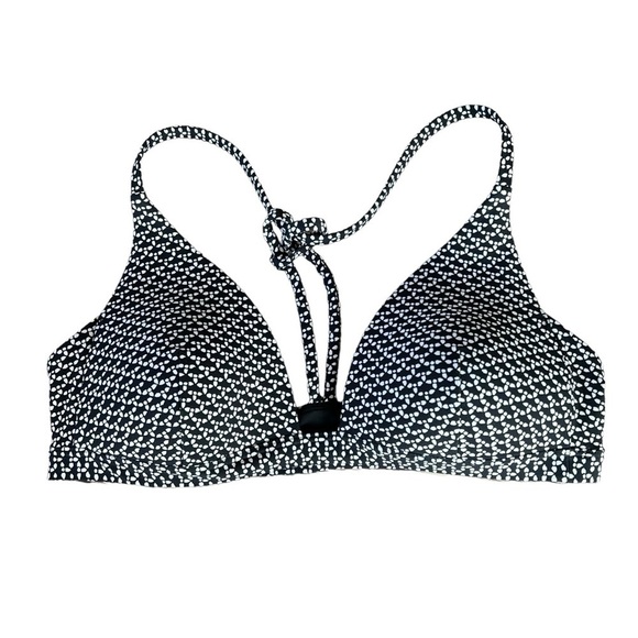 Lululemon Deep Sea Triangle Bikini Swim Top W2AT6S Monochromatic Black GUC - Picture 6 of 10